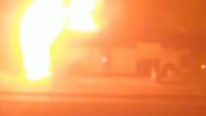 Kuzey Marmara Otoyolu'nda işçileri taşıyan servis otobüsü alev alev yandı