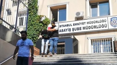 Kağıthane'de açık pencere hırsızı binaya böyle tırmandı