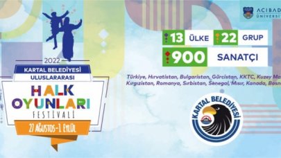 Kartal Belediyesi Uluslararası Halk Oyunları Festivali başlıyor