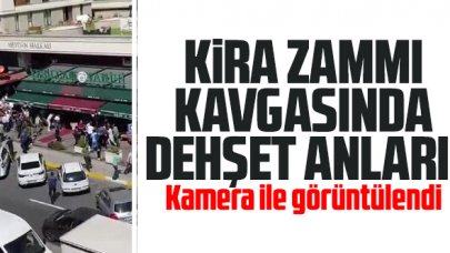 Kira zammı kavgasındaki kavgada dehşet anları
