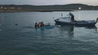 Beykoz'da aile teknesi battı