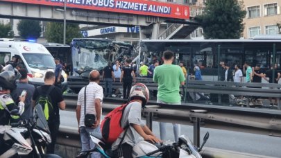 Avcılar'da facia gibi metrobüs kazası!