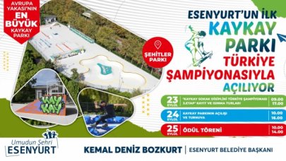 Esenyurt'ta Kaykay parkı açılıyor