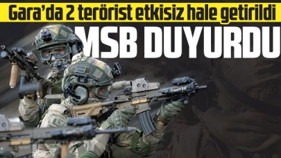 MSB: Gara'da 2 terörist etkisiz hale getirildi