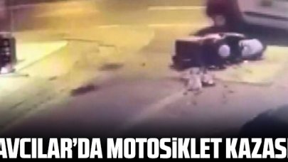 Avcılar'daki motosiklet kazası kamerada