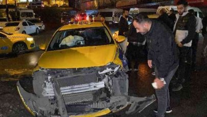 Taksi hurdaya döndü