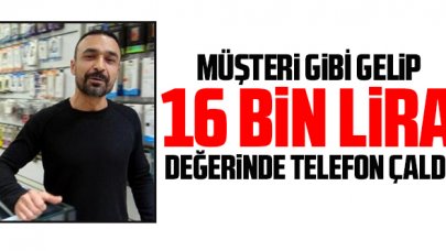 Avcılar'da müşteri gibi geldiği iş yerinden 16 bin liralık cep telefonu çaldı