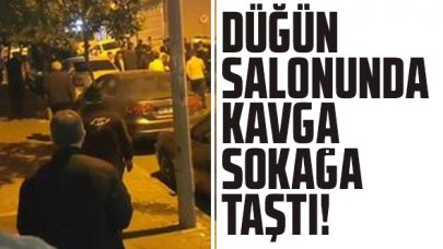 Bayrampaşa'da düğün salonunda başlayan kavga sokağa taştı