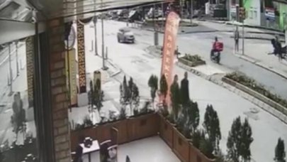 Maltepe’de kırmızı ışıkta dönüş yapan sürücü, motosikletliye çarptı