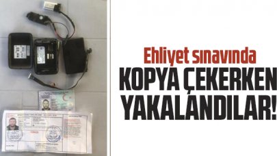 Bağcılar'da ehliyet sınavında kopya çekmek isteyen 2 şüpheli yakalandı