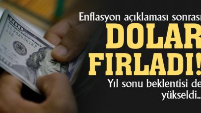 Enflasyon rakamları sonrası dolar yükselişe geçti!