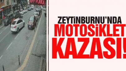 Zeytinburnu'nda motosiklet kazası