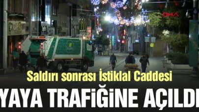 İsitklal Caddesi yaya trafiğine açıldı