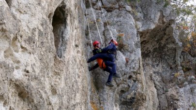 İtfaiyecilere zorlu eğitim