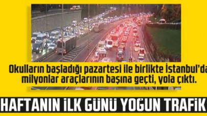 İstanbul’da ara tatilin ardından trafik yoğunluğu