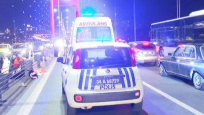 15 Temmuz Şehitler Köprüsü'nde motosiklet kazası: 1 ölü 1 yaralı