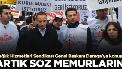 Sağlık Hizmetleri Sendikası Genel Başkanı Özlem Akarken Damga'ya konuştu: Artık söz memurların!
