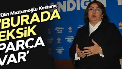 Tülin Mazlumoğlu Kestane: Burada eksik bir parça var!