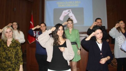 Kartal Belediyesi personeline işaret eğitimi