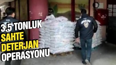 Esenler'de 38.5 tonluk sahte deterjan operasyonu