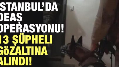 İstanbul'da DEAŞ operasyonu, 13 şüpheli gözaltına alındı