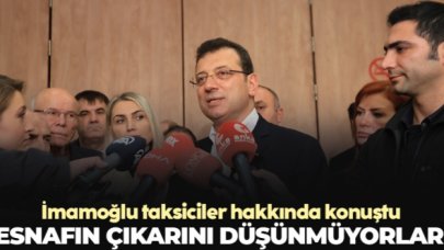 Ekrem İmamoğlu: Esnafın çıkarını düşünmüyorlar