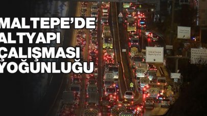 Maltepe'de altyapı çalışması yoğunluğu