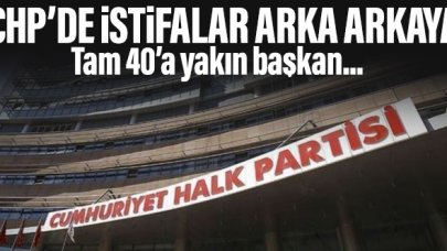 CHP'de 40'a yakın istifa birden!