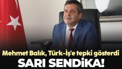 Birleşik Kamu-İş Konfederasyonu Başkanı Mehmet Balık: Türk-İş sarı sendikadır!