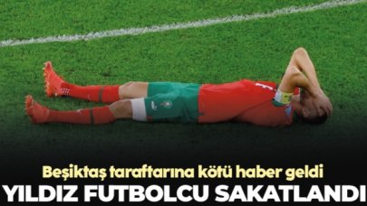 Beşiktaş'a kötü haber! Yıldız futbolcu sakatlandı