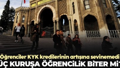 Üç kuruşla öğrencilik biter mi?