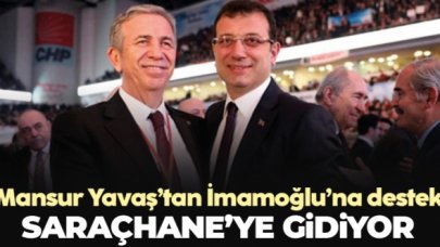 Mansur Yavaş İmamoğlu'na destek olmak için Saraçhane'ye gidiyor