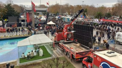 Saraçhane'de hazırlıklar devam ediyor