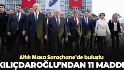 Kılıçdaroğlu Saraçhane Meydanı'nda 11 maddelik açıklama yaptı