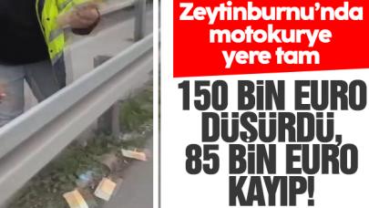 Motokurye 150 bin euro kaybetti, 85 bin euro kayıp