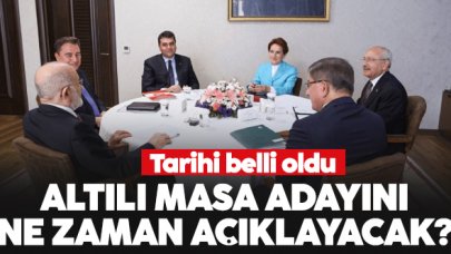 Altılı Masa cumhurbaşkanı adayını ne zaman açıklayacak? O isim tarih verdi...