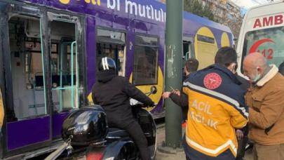 Kabataş'ta tramvay kazası! Yaralılar var