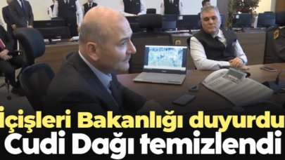 İçişleri Bakanlığı duyurdu, Cudi Dağı temizlendi
