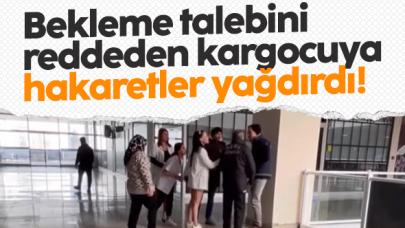 Beylikdüzü'nde kargocunun beklemediği müşteri hakaretler yağdırdı!