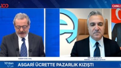 Sosyal Güvenlik Uzmanı Özgür Erdursun tv100 yayınında asgari ücreti açıkladı