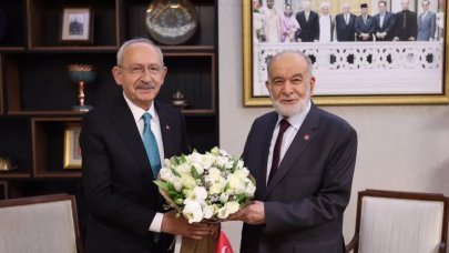 Kılıçdaroğlu'ndan Temel Karamollaoğlu'na geçmiş olsun ziyareti
