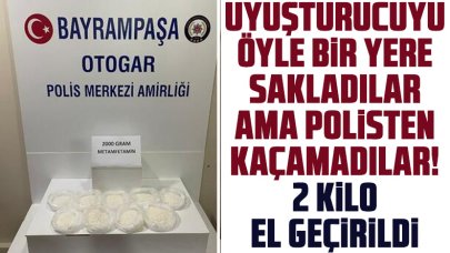 Bayrampaşa'da otomobilin müzik setinde gizlenmiş 2 kilo uyuşturucuyla yakalandı