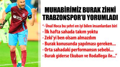 Trabzonspor'un gündemini Burak Zihni yorumladı