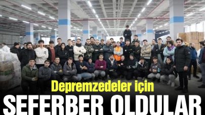 Ümraniyeli gençler depremzedeler için seferber oldu