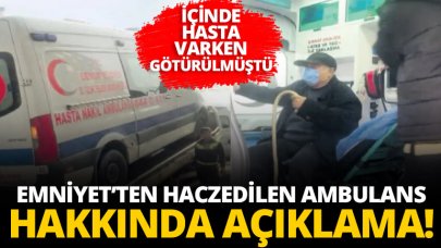 İstanbul Emniyeti'nden haczedilen ambulans hakkında açıklama