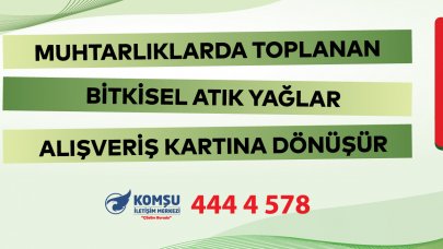 Kartal’da bitkisel atık yağlar alışveriş kartına dönüşüyor