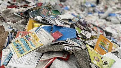 Optik sistemle ayrıştırılan atık kağıtlar ihracata katkı sağlıyor