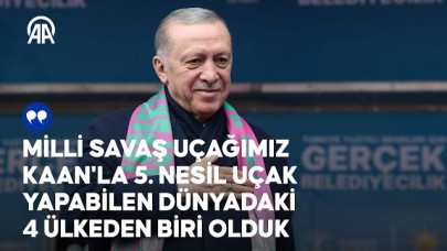 Cumhurbaşkanı Erdoğan: KAAN'la 5. nesil uçak yapabilen dünyadaki 4 ülkeden biri olduk