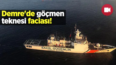 Demre'de göçmen teknesi faciası!