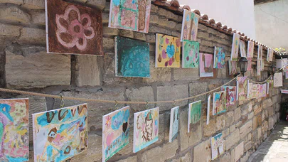 Öğrenciler Pudingle Resim Yaptı